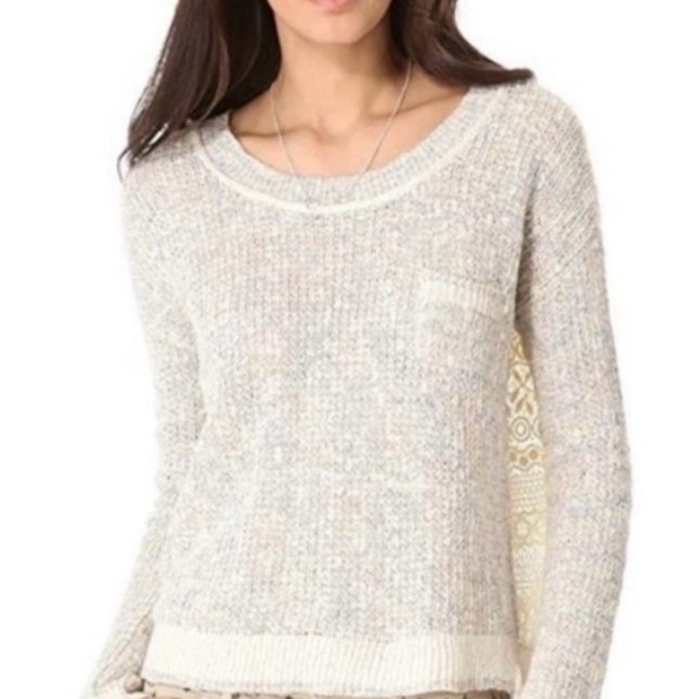 Free People Sweet Jane Crochet Sweater